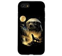 Honey Badger Howling to The Moon Meme Funny 90s Honey Badger Case for iPhone SE (2020) / 7/8
