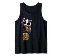 Honey Badger Peeking Eating Pickles Funny Animal Men Women Tank Top
