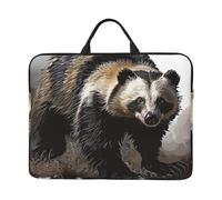 Honey Badger Printed Laptop Sleeve 14 inch Protective Case, Waterproof Computer Case Bag with Handle for Men and Women
