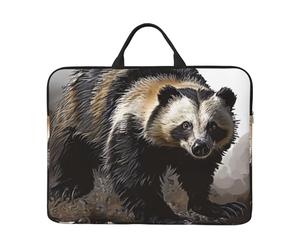 Honey Badger Printed Laptop Sleeve 14 inch Protective Case, Waterproof Computer Case Bag with Handle for Men and Women