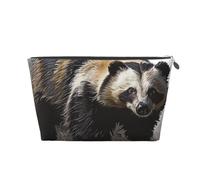 Honey Badger Printed Travel Cosmetic Bags with Silver Zipper Makeup Organizer Cosmetic Case Toiletry Bag for Women Mom Girls