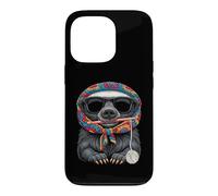 Honey Badger Ratel Granny Square Crochet Yarn Crocheting Case for iPhone 13 Pro