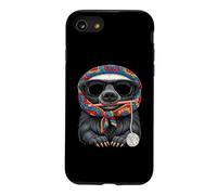 Honey Badger Ratel Granny Square Crochet Yarn Crocheting Case for iPhone SE (2020) / 7/8