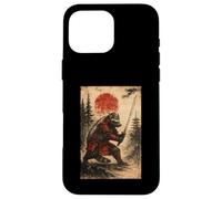 Honey Badger Samurai Warrior Japanese Vintage Graphic Humor Case for iPhone 16 Pro Max