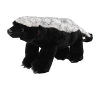 Honey Badger Stuffed Animal - Wildaniml Plush, Black Stuffed Figure | Large Realistic Hugging with Textured, Home Shelf Display Collectible, Wildlife Learning for Zoo Lovers Kids