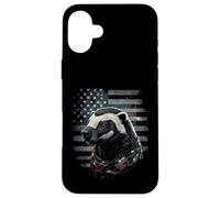 Honey Badger USA Flag Patriotic Vintage Design Case for iPhone 16 Plus