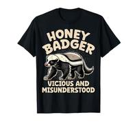 Honey Badger Vicious and Misunderstood - Honey Badger Lover T-Shirt