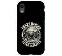 Honey Badger Vintage Drawing Art Wildlife Animal Lover Case for iPhone XR