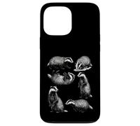 Honey Badger Vintage Sketch Art Wildlife Animal Retro Nature Case for iPhone 13 Pro Max