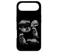 Honey Badger Vintage Sketch Art Wildlife Animal Retro Nature Case for iPhone Air