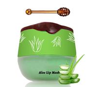 Honey Balm Lip Balm, Bee Lip Balm Honey Pot With Strawberry Propolis - Moisturizing, Hydrating, Dry and Cracked Lip Prevention - Lip Scrubs Exfoliator (Aloe Vera)