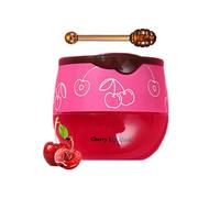 Honey Balm Lip Mask & Lip Sleeping Mask Set - Lip Repair Balm for Moisturising, Nourishing Dry, Peeling, Cracked Lips, Reduce Lip Lines and Plumper (#Cherry, 5.5g)