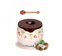 Honey Balm Lip Mask & Lip Sleeping Mask Set - Lip Repair Balm for Moisturising, Nourishing Dry, Peeling, Cracked Lips, Reduce Lip Lines and Plumper (#Coconut, 5.5g)