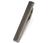 HONEY BEAR 1.97"/2.12"/2.36" Mens Tie clip Bar for Normal Size Tie Business Wedding Gift,5/5.4/6cm (5.4cm Brushed Gun Black)