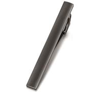 HONEY BEAR 1.97"/2.12"/2.36" Mens Tie clip Bar for Normal Size Tie Business Wedding Gift,5/5.4/6cm (6cm Brushed Gun Black)