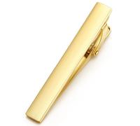 HONEY BEAR 1.97"/2.12"/2.36" Mens Tie clip Bar for Normal Size Tie Business Wedding Gift,5/5.4/6cm (Brushed Gold Horizontal 5.4cm)
