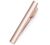 HONEY BEAR 1.97"/2.12"/2.36" Mens Tie clip Bar for Normal Size Tie Business Wedding Gift,5/5.4/6cm (Brushed Rose Gold Vertical 5.4cm)