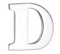 HONEY BEAR 1pc Alphabet Letters A to Z Collar Brooch Label Pins Badge for Mens' Suit/Women's Shirt for Business Gift,Silver D 0.94in