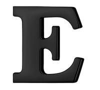 HONEY BEAR 1pc Alphabet Letters A to Z Collar Brooch Label Pins Badge for Mens' Suit/Women's Shirt for Business Gift,Black E 0.59in