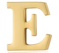 HONEY BEAR 1pc Collar Brooch Label Pins Badge 26 Alphabet Letters A to Z for Mens' Suit/Women's Shirt for Business Wedding Gift (E-0.59 inch)