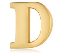 HONEY BEAR 1pc Collar Brooch Label Pins Badge 26 Alphabet Letters A to Z for Mens' Suit/Women's Shirt for Business Wedding Gift, Matte Gold Golden (D-0.94inch)