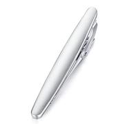 HONEY BEAR 2.12" Standard Silver Tie Clip Bar for Men Business Wedding Gift