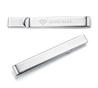 HONEY BEAR 2.12inch Mens Tie Clip Bar - Normal Size for Business Wedding Gift,5.4cm
