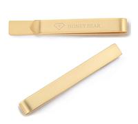 HONEY BEAR 2.12inch Mens Tie Clip Bar - Normal Size for Business Wedding Gift,5.4cm