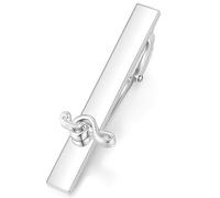 HONEY BEAR 2.12inch Music Note Tie Clip for Men Wedding Gift