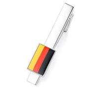 HONEY BEAR 5.4cm National Flag Patriotic Tie Clip Bar for Men Shirt Gift