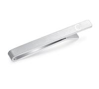 HONEY BEAR 5.4cm Silver Initial Letter Tie Clip for Men Wedding Business