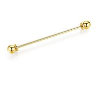 HONEY BEAR 6.4cm Shirt Collar Pin Bar for Men Wedding Business Gift