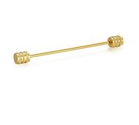 HONEY BEAR 6.4cm Shirt Collar Pin Bar for Men Wedding Business Gift