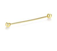 HONEY BEAR 6.4cm Shirt Collar Pin Bar for Men Wedding Business Gift | Tarnish-Resistant, Copper Base with Steel Plating, Secure Locking Clasp, for Groomsmen, Father, Husband, Anniversary, Formal