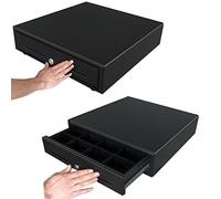 HONEY BEAR Cash Register Drawer 16 Inch, Heavy Gauge Steel, 4 Bills & 8 Coins Tray - Push Open, Manual Open (Cash Drawer No. 174)