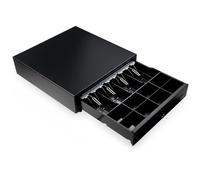 HONEY BEAR Cash Register Drawer for POS System Receipt/Thermal Printer,with RJ11 Interface 12V,4 Bills&8 Removable Coins Tray,Black (Cash Drawer OF0011)