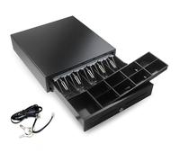 HONEY BEAR Cash Register Drawer for POS System Receipt/Thermal Printer,with RJ11 Interface 12V,5 Bills&8 Coins Tray,Black