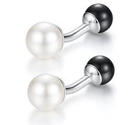 HONEY BEAR Cultured Pearl Cufflinks for Men Wedding Business
