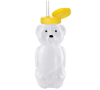 Honey Bear Cup Squeezable Therapy And Special Needs Assistive Drink Container, Spill Leak Resistant Lid