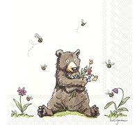 Honey Bear IHR Luxury Traditional Paper Table Napkins 20 in Pack 3 ply