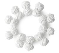 HONEY BEAR Men/Women Silk Knot Cufflinks Elastic Fabric 5 Pair Set with Box