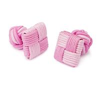 HONEY BEAR Mens Silk Knot Cufflinks,Square for Business Wedding Gift