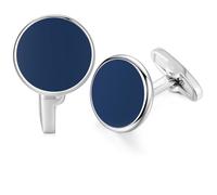 HONEY BEAR Pearl Shell Onyx Round Cufflinks for Men Wedding Business