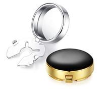 HONEY BEAR Pearl Shell Onyx Shirt Button Cover Cufflinks for Men Wedding