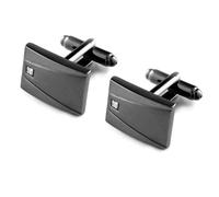 HONEY BEAR Rectangle Crystal Cufflinks for Men Wedding Business