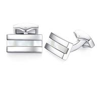 HONEY BEAR Rectangle Mother of Pearl Cufflinks for Men Wedding Business