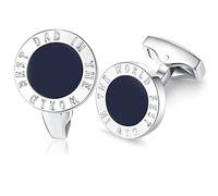 HONEY BEAR Round Best Dad in the World Cufflinks for Father's Day