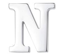 HONEY BEAR Silver Initial Letter Lapel Pin Badge Brooch for Men Women