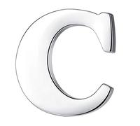 HONEY BEAR Silver Initial Letter Lapel Pin Badge Brooch for Men Women
