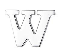 HONEY BEAR Silver Initial Letter Lapel Pin Badge Brooch for Men Women